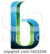 Poster, Art Print Of Blue And Green Letter B
