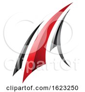 Black And Red Flying Letter A