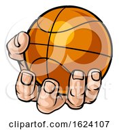 Hand Holding Basketball Ball