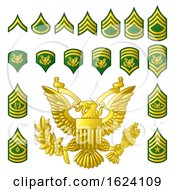Military Army Enlisted Ranks Insignia by AtStockIllustration