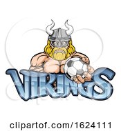 Poster, Art Print Of Viking Soccer Football Sports Mascot