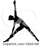 Yoga Pilates Pose Woman Silhouette