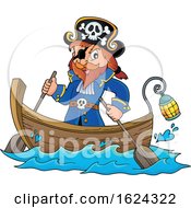 Pirate Captain In A Boat