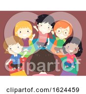 Poster, Art Print Of Kids Classroom Round Colorful Seat Illustration