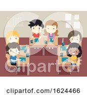 Poster, Art Print Of Kids Student Classroom Seat Illustration