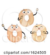 Mascot Food Canada Bagels Illustration
