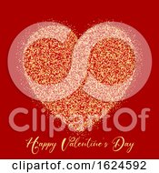 Valentines Day Glitter Heart