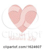 Poster, Art Print Of Valentines Day Background With Spotted Heart
