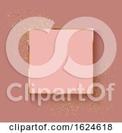 Poster, Art Print Of Decorative Rose Gold Background With Glitter Effect