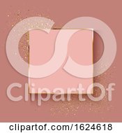 Decorative Rose Gold Background With Glitter Effect
