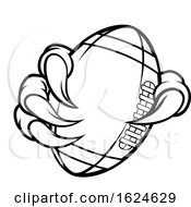 Poster, Art Print Of Eagle Bird Monster Claw Holding Football Ball