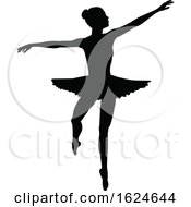 Poster, Art Print Of Ballet Dancer Dancing Silhouette