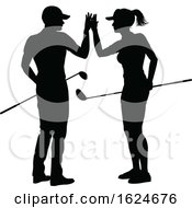Poster, Art Print Of Golfer Golf Sports People In Silhouette