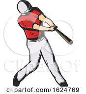 Baseball Player Batting by Vector Tradition SM