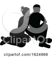 Poster, Art Print Of Young Couple People Silhouette