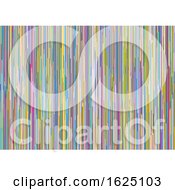 Poster, Art Print Of Abstract Background With Retro Coloured Stripes