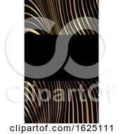 Poster, Art Print Of Business Card With A Modern Warped Striped Design