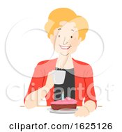 Poster, Art Print Of Senior Woman Netherlands Birthday Coffee