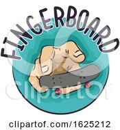 Poster, Art Print Of Hand Fingerboard Illustration