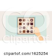 Poster, Art Print Of Hand Chocolates Illustration