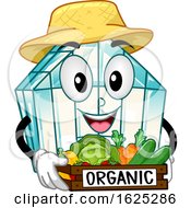 Poster, Art Print Of Mascot Green House Organic Vegetables Illustration