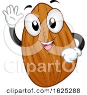 Poster, Art Print Of Mascot Almond Nut Illustration