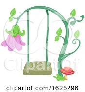 Poster, Art Print Of Fairy Garden Flower Swing