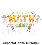 Poster, Art Print Of Stickman Kids Math Camp Illustration