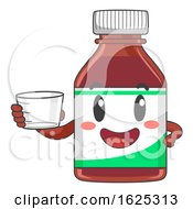 Poster, Art Print Of Mascot Vitamin Syrup Cup Illustration