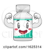 Poster, Art Print Of Mascot Vitamin Strong Illustration