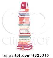 Books Tower Illustration