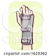 Poster, Art Print Of Hand Wrist Support Illustration