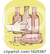 Poster, Art Print Of Hand Symptom Alcoholic Illustration