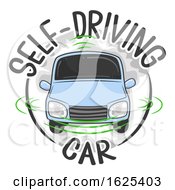Poster, Art Print Of Self Driving Car Icon Illustration