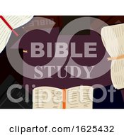 Poster, Art Print Of Bible Books Bible Study Illustration