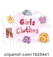 Poster, Art Print Of Girls Clothes Illustration