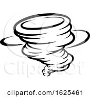 Tornado Twister Cyclone Or Hurricane Icon Concept