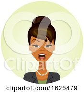 Black Business Woman With An Angry Expression