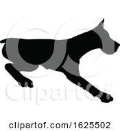 Poster, Art Print Of Silhouetted Dog