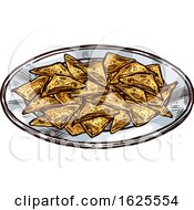 Plate Of Tortilla Chips