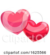 Poster, Art Print Of Two Valentine Hearts