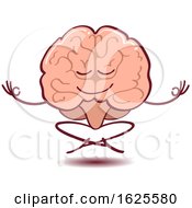 Poster, Art Print Of Cartoon Brain Meditating