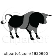 Bull Silhouette by AtStockIllustration