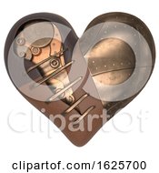 Poster, Art Print Of Render Of 3d Steampunk Styled Heart