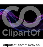 Poster, Art Print Of Abstract Background With Flowing Lines