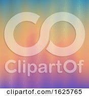 Poster, Art Print Of Halftone Dots On Blur Gradient Background