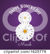 International Womens Day Background With Daisies