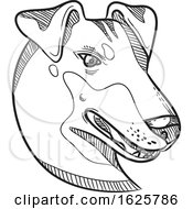 Poster, Art Print Of Manchester Terrier Head Drawing