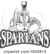 Spartan Trojan American Football Sports Mascot