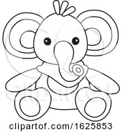 Poster, Art Print Of Black And White Toy Elephant